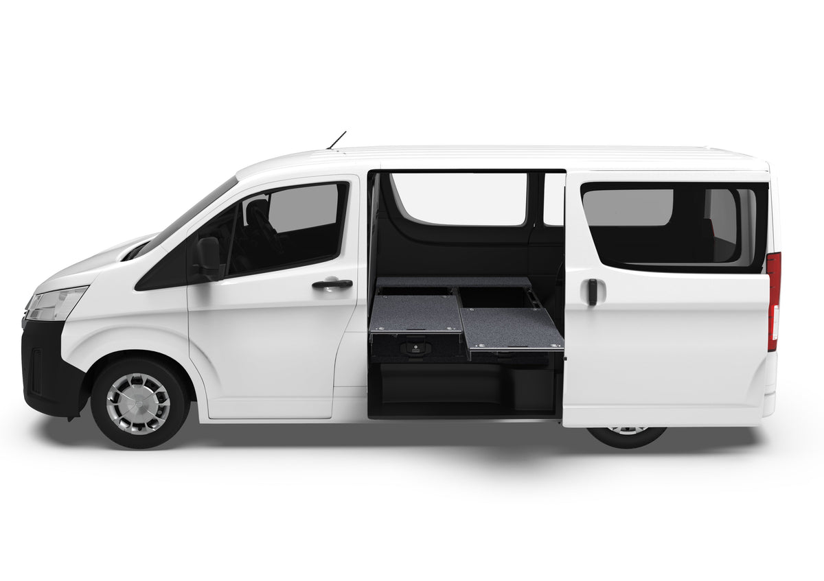 Dual Roller Floor Drawers - Toyota Hiace Van 05/2019-current