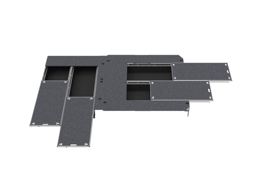 Dual Roller Floor Side Drawers & Dual Roller Floor Rear Drawers - Toyota Hiace Slwb Van 08/2022-current
