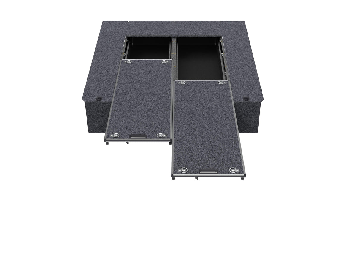 Dual Roller Floor Drawers - Toyota Hilux Extra Cab Sr5 J Deck 03/2005-09/2015