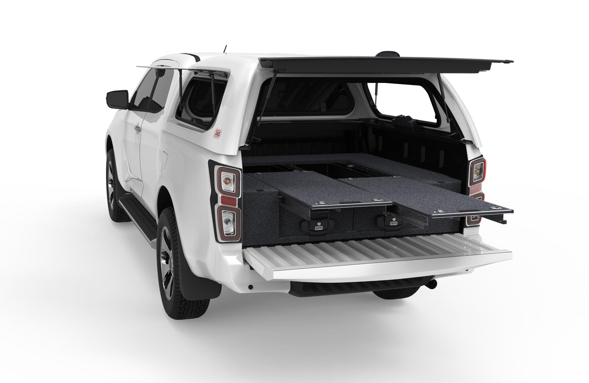 Dual Roller Floor Drawers - Isuzu D-max Space Cab/extra Cab 10/2020-current