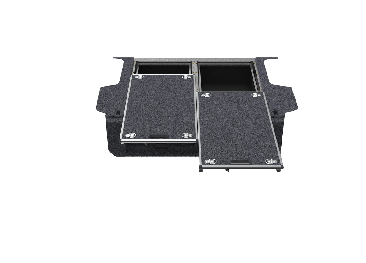 Dual Roller Floor Drawers - Toyota Landcruiser Prado 150 Series Gx 7 Seat Wagon 11/2009-current