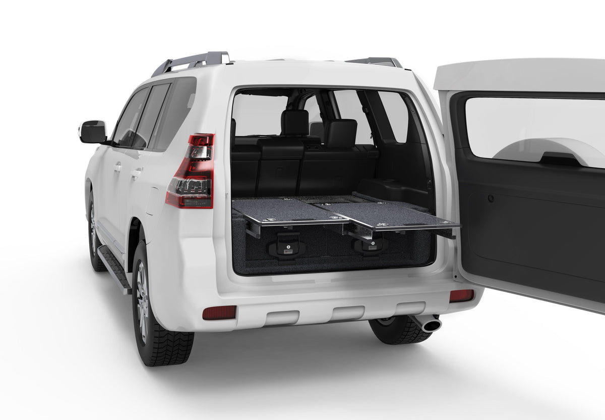 Dual Roller Floor Drawers - Toyota Landcruiser Prado 150 Series Gxl/vx/kakadu Wagon 11/2009-current