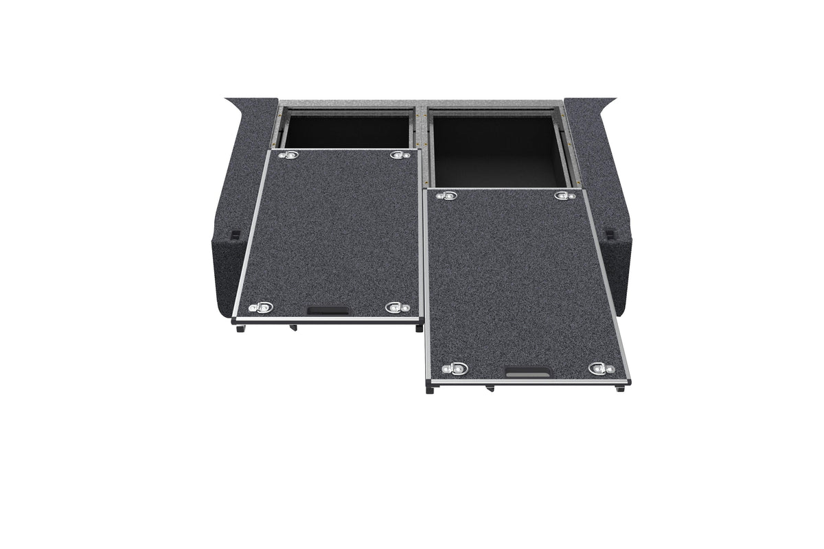 Dual Roller Floor Drawers - Toyota Landcruiser 300 Series 7 Seat Wagon 07/2021-current