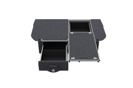Single Roller Floor Drawers - Toyota Landcruiser Prado 90 Series Wagon Without Rear Air Con 01/1996-09/2002