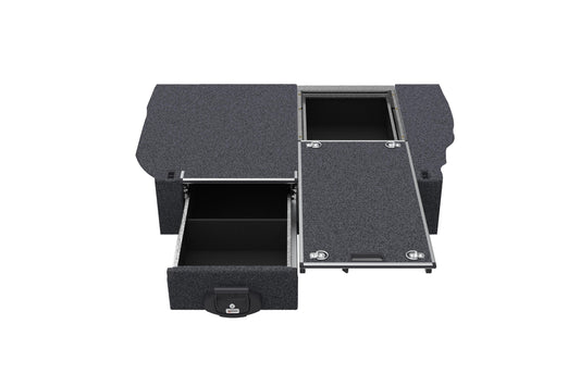 Single Roller Floor Drawers - Toyota Landcruiser Prado 90 Series Tx Wagon With Rear Air Con 01/1999-09/2002